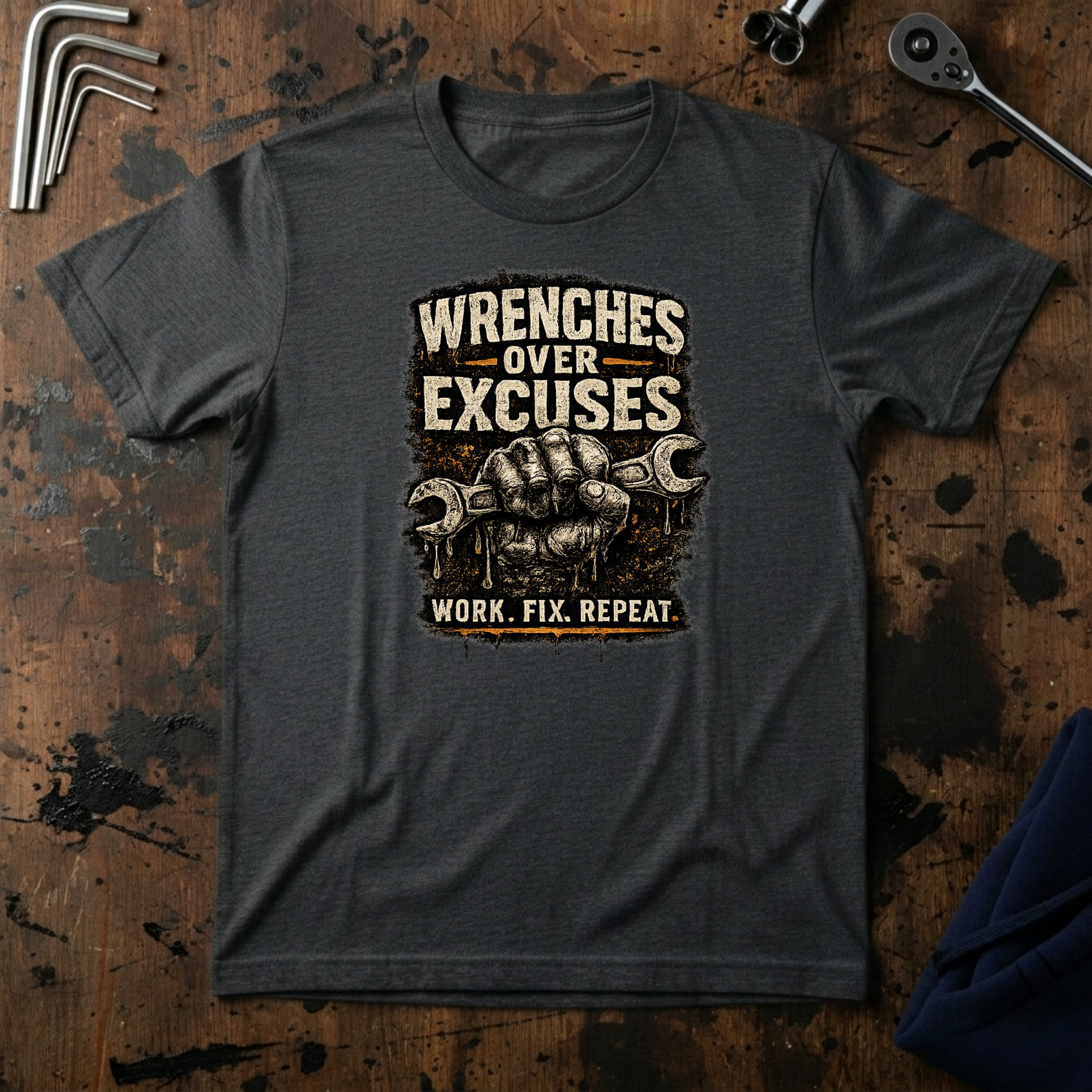 Wrenches Over Excuses T-Shirt
