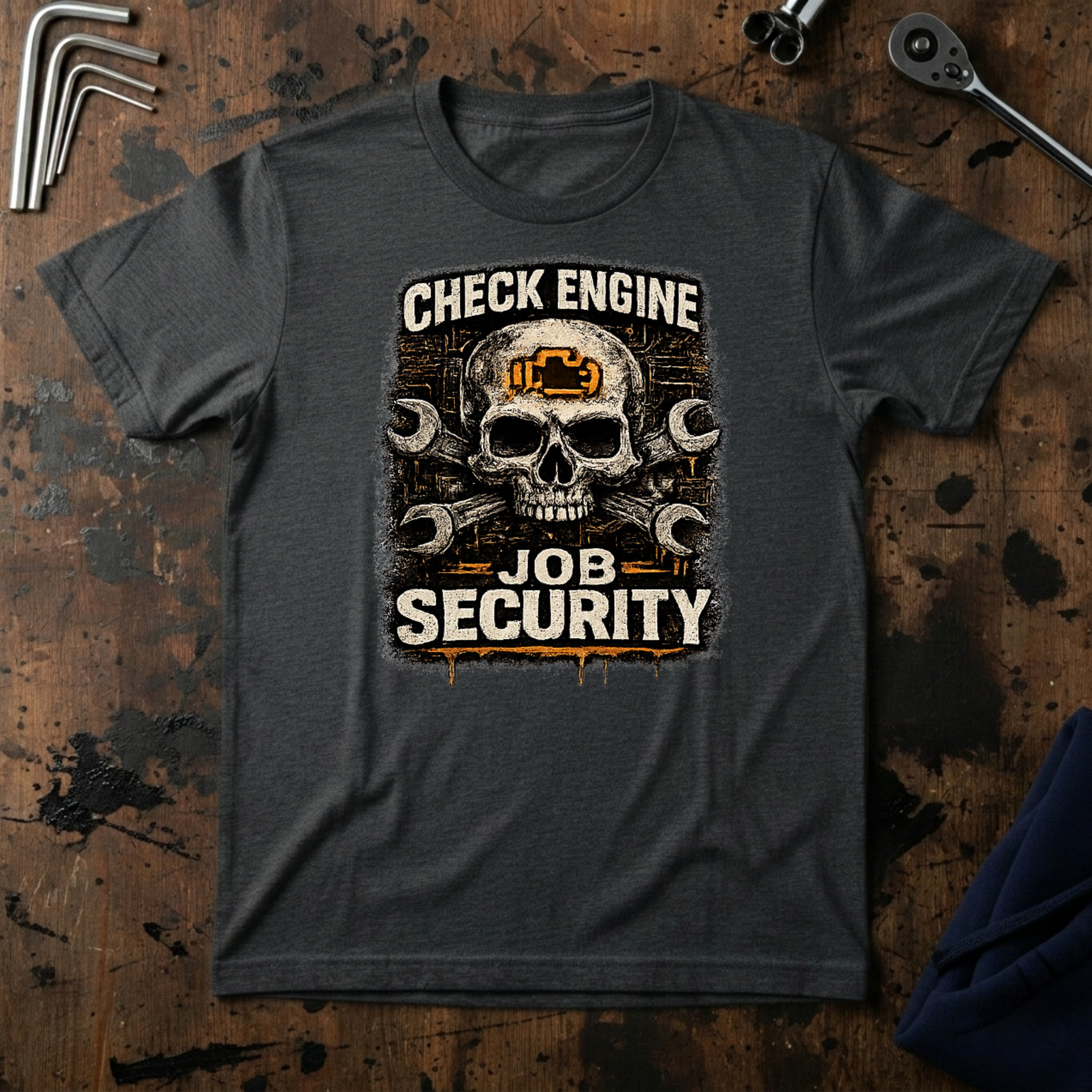 Check Engine Job Security T-Shirt