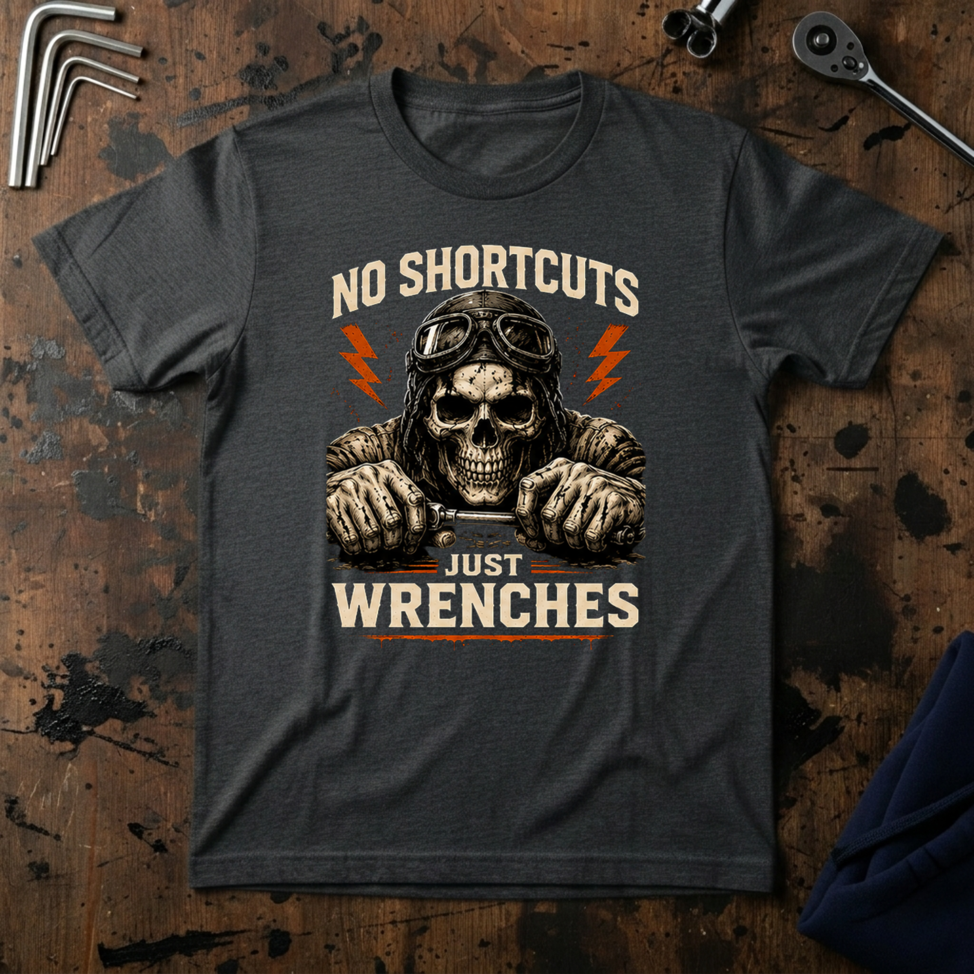 No Short Cuts Just Wrenches T-Shirt