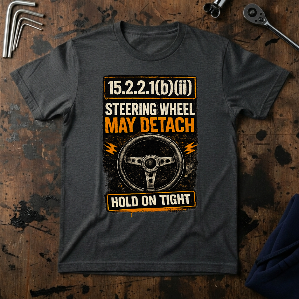 Steering Wheel May Detatch T-Shirt