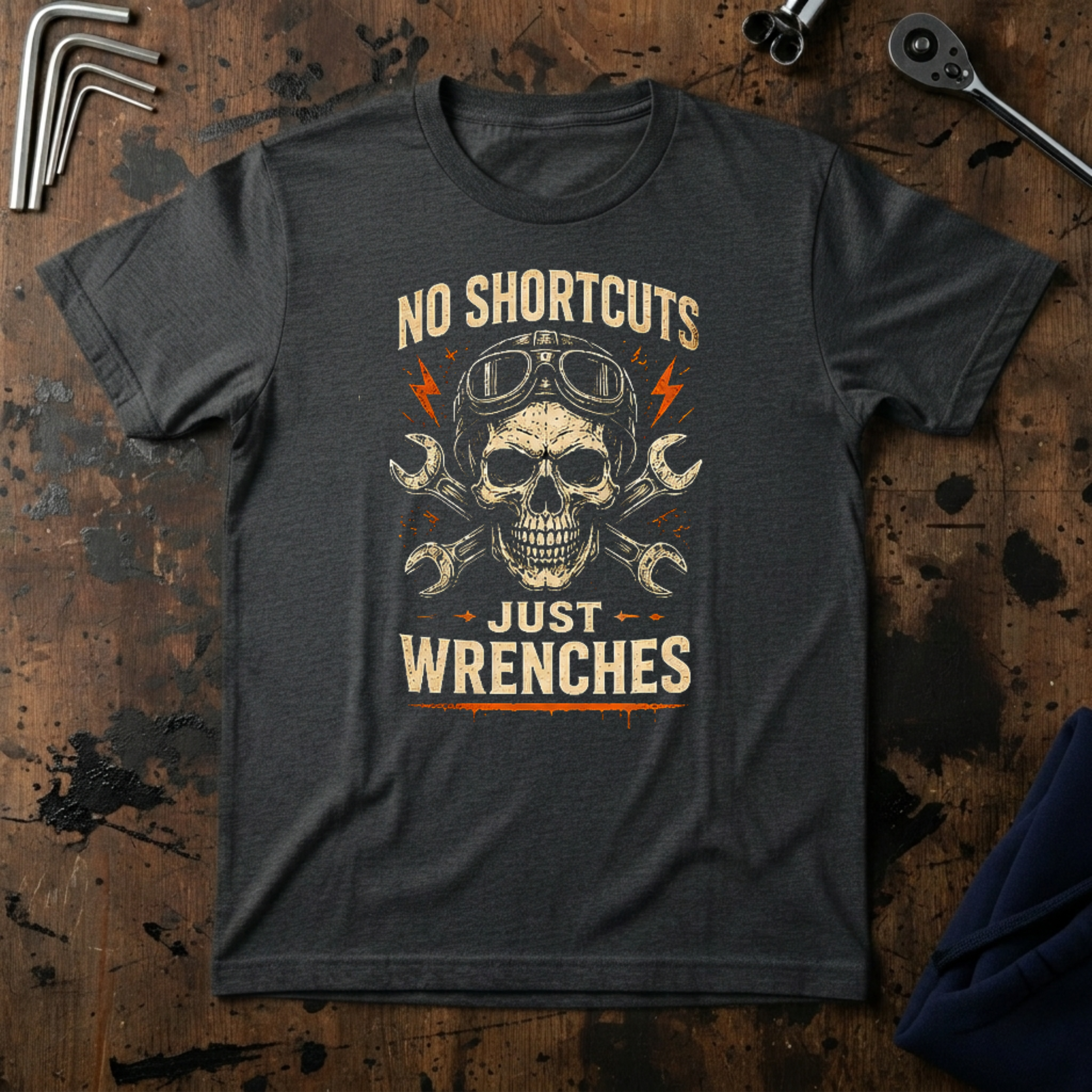 No Short Cuts Just Wrenches T-Shirt