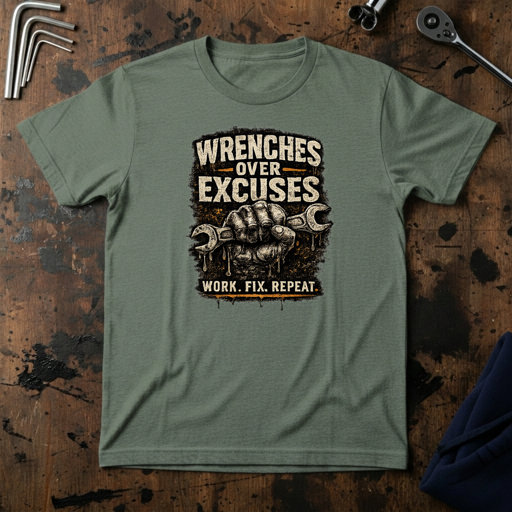 Wrenches Over Excuses T-Shirt