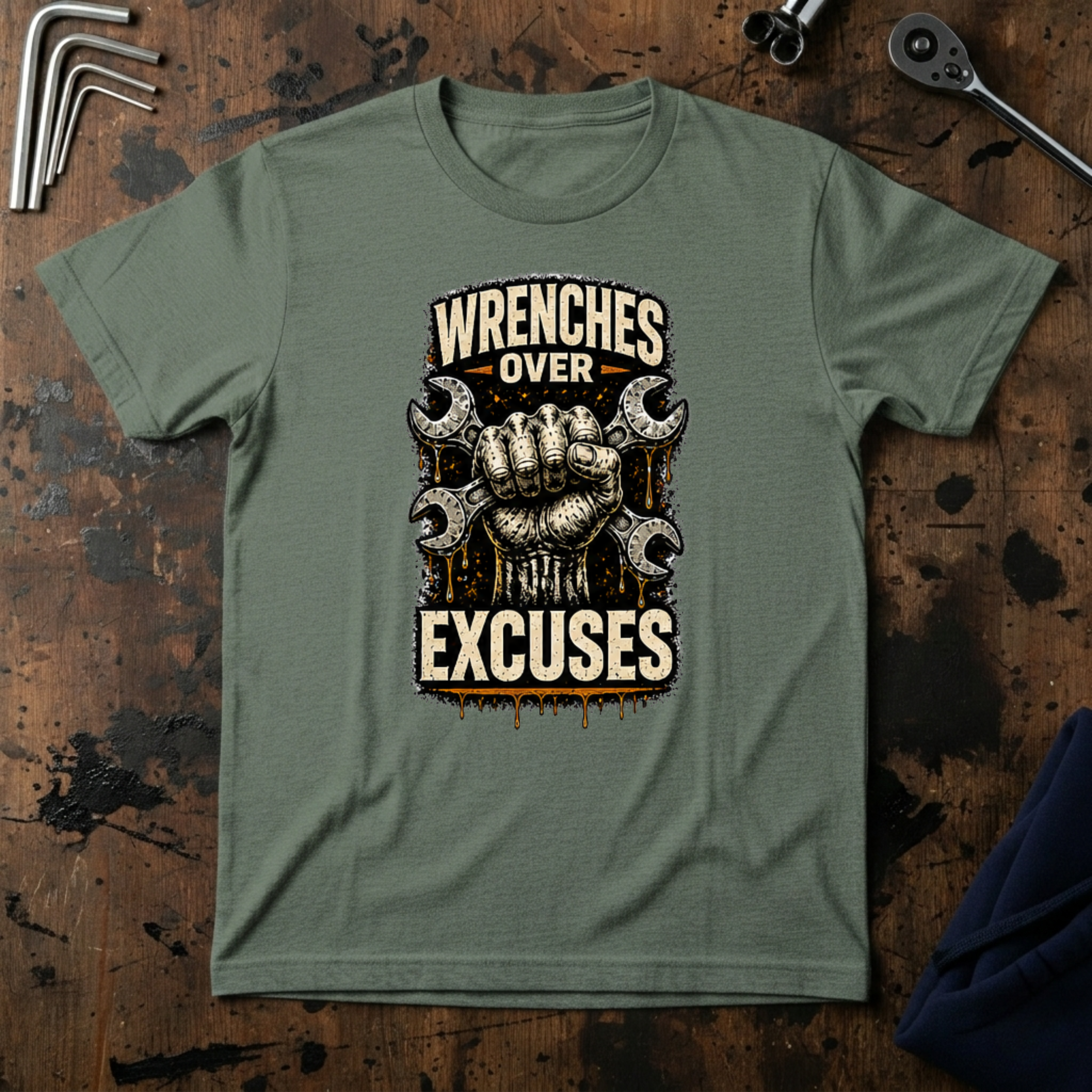 Wrenches Over Excuses T-Shirt