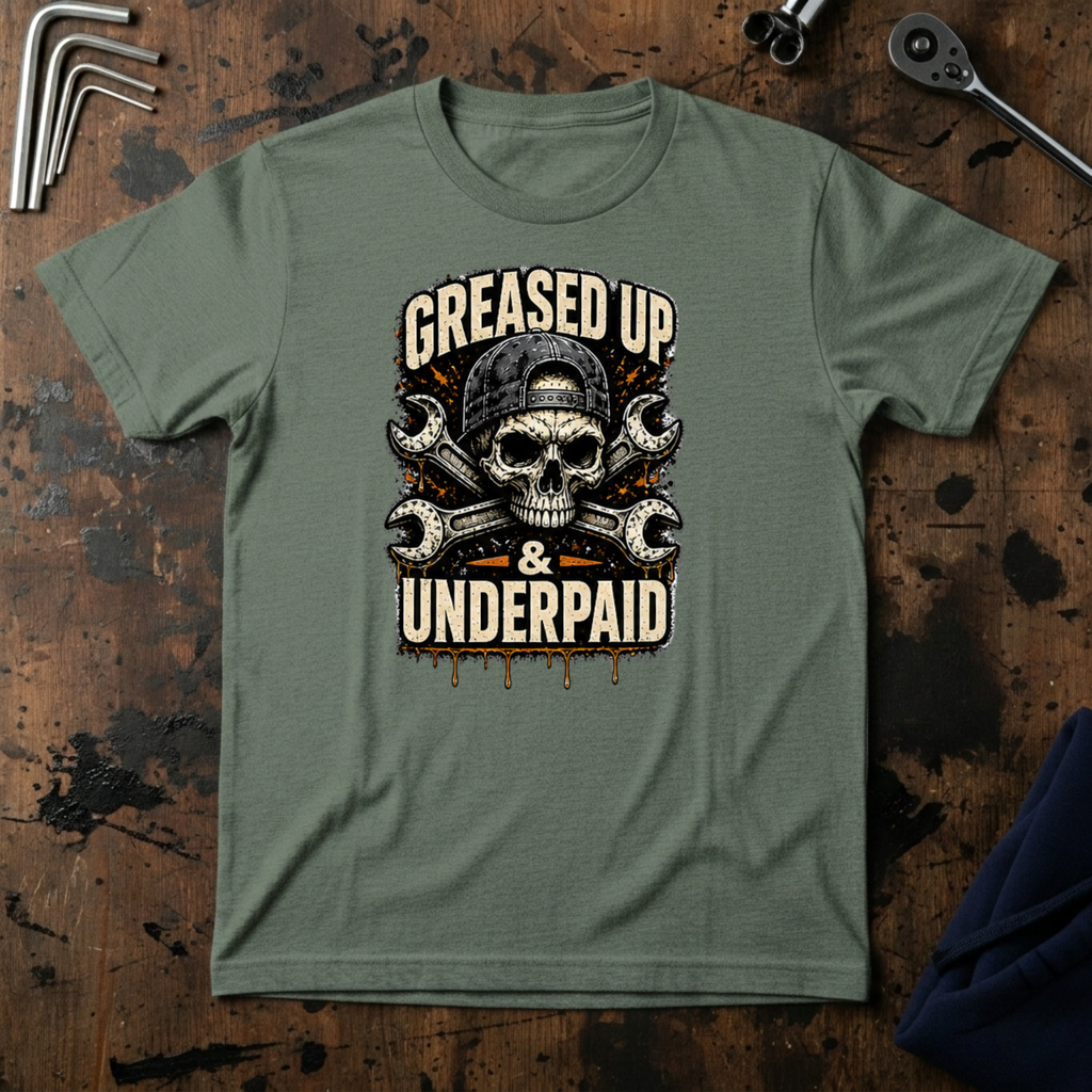 Greased Up And Underpaid T-Shirt