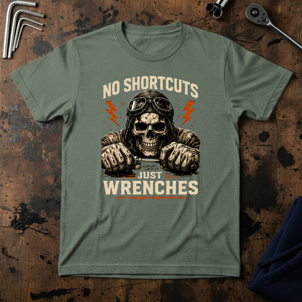 No Short Cuts Just Wrenches T-Shirt