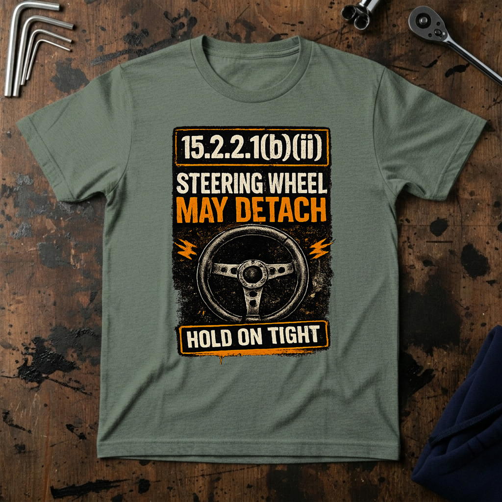 Steering Wheel May Detatch T-Shirt
