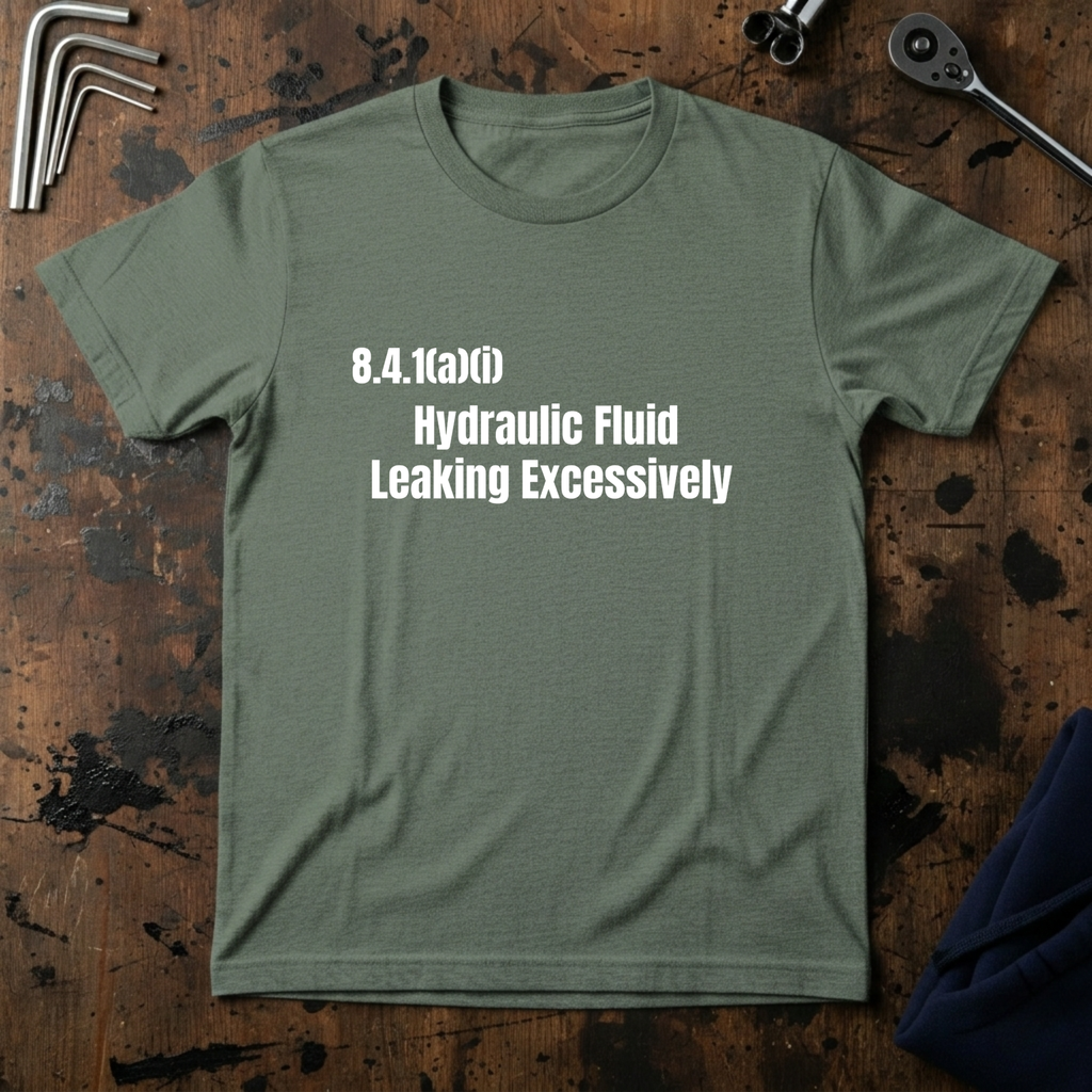 Hydraulic Fluid Leaking Excessively T-Shirt